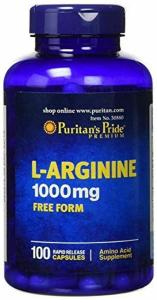 Puritan's Pride L-Arginine 1000mg Capsules, 100ct