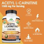 High Potency Acetyl L-Carnitine 1,500 mg Capsules
