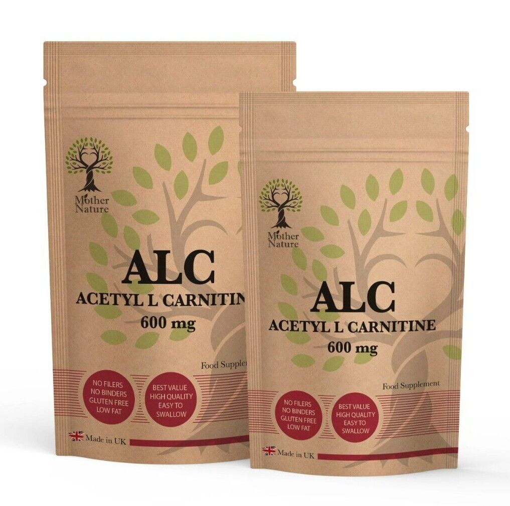 High Strength Acetyl L-Carnitine 600mg Vegan Capsules