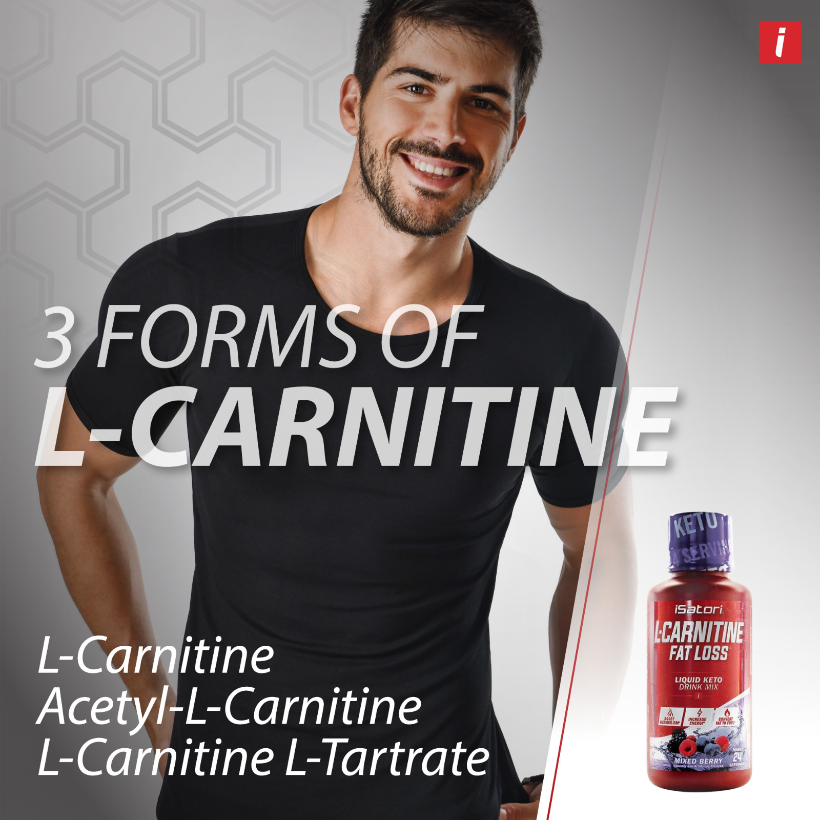 L-Carnitine for Fat Loss - Mixed Berry 1500mg