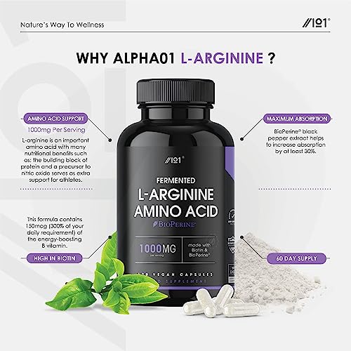 Fermented L-Arginine with BioPerine & Biotin 1000mg
