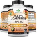 High Potency Acetyl L-Carnitine 1,500 mg Capsules