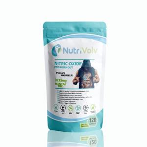 L-Arginine Nitric Oxide Booster for Workouts - 120 Caps