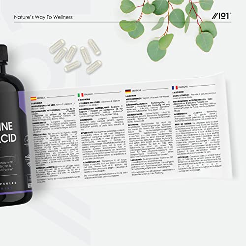 Fermented L-Arginine with BioPerine & Biotin 1000mg