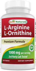 Best Naturals L-Arginine & L-Ornithine 1000mg