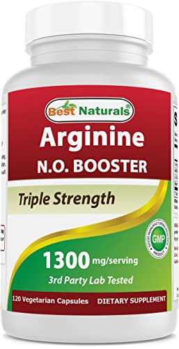 Best Naturals L-Arginine Triple Strength 1300 mg 120 Veg Caps