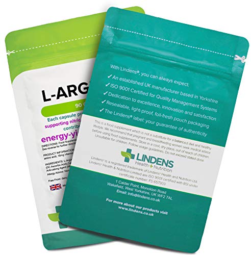L-Arginine 500mg - 90 Capsules for Health