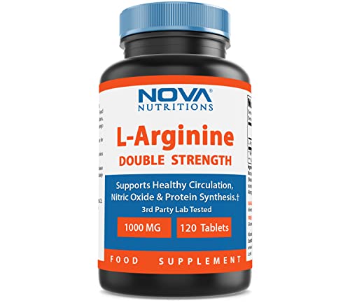 Nova Nutrition L-Arginine 1000 mg, 120 Tablets