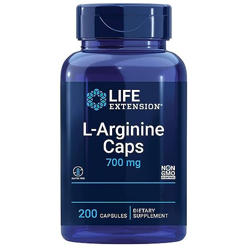Life Extension L-Arginine 700mg - 200 Vegan Capsules