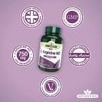 Natures Aid 750mg L-Arginine Tablets, 90 Count