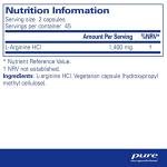 Pure Encapsulations L-Arginine 90 Capsules