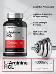 L-Arginine 4000mg - Maximum Strength Nitric Oxide