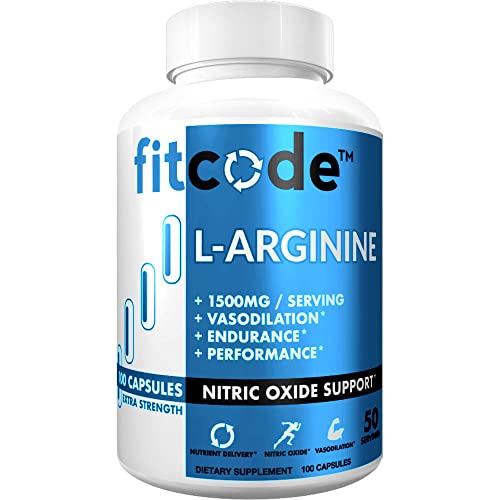 Fitcode Extra Strength L-Arginine Nitric Oxide Capsules
