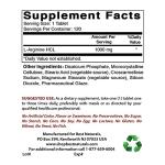 Best Naturals L-Arginine 1000 Mg 120 Tablets