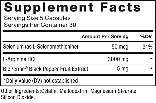 Force Factor L-Arginine 3000 mg - 150 Capsules