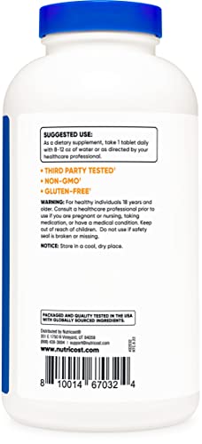 Nutricost L-Arginine 1000mg Amino Acid Tablets
