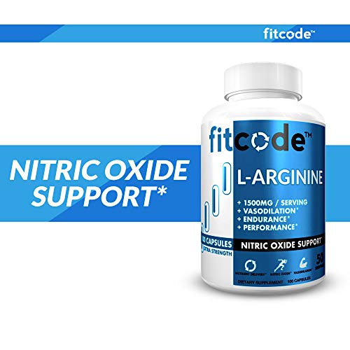 Fitcode Extra Strength L-Arginine Nitric Oxide Capsules
