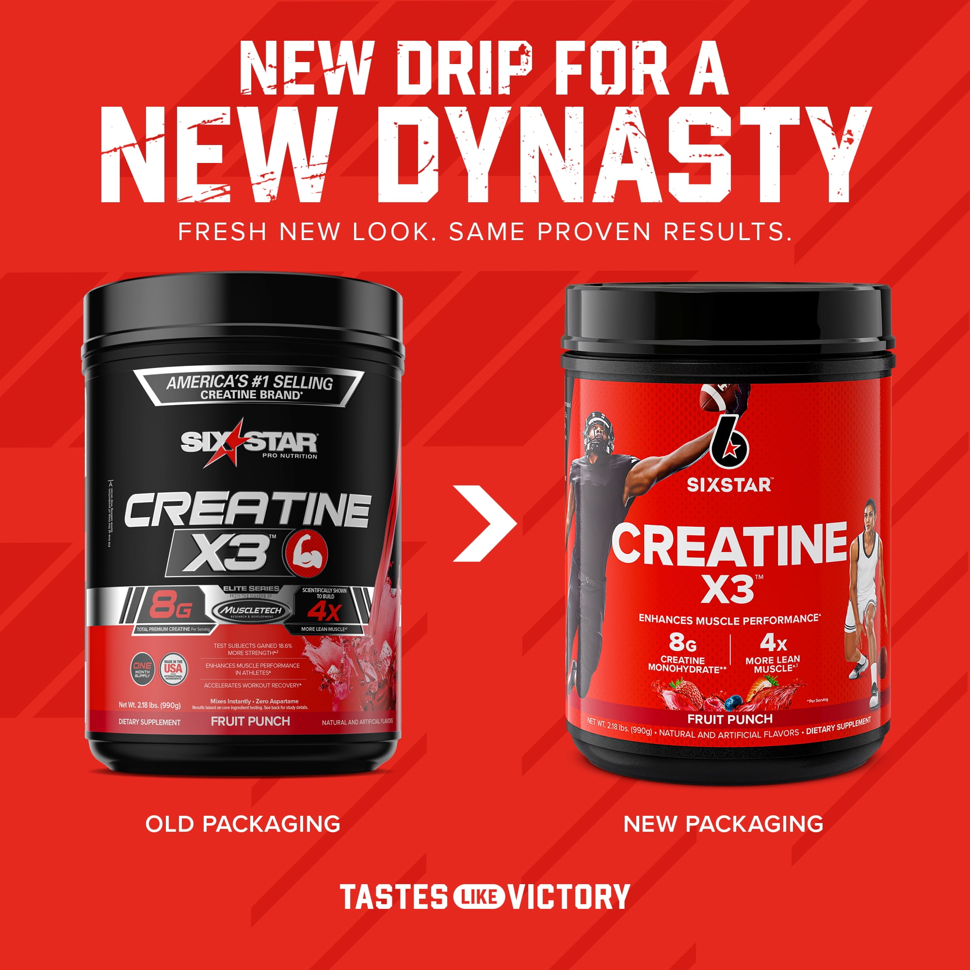 Fruit Punch Creatine X3 BCAA Powder, 30 Servings
