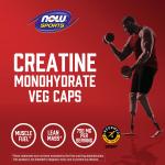 NOW Sports Creatine Monohydrate 750 mg, 120 Veg Capsules