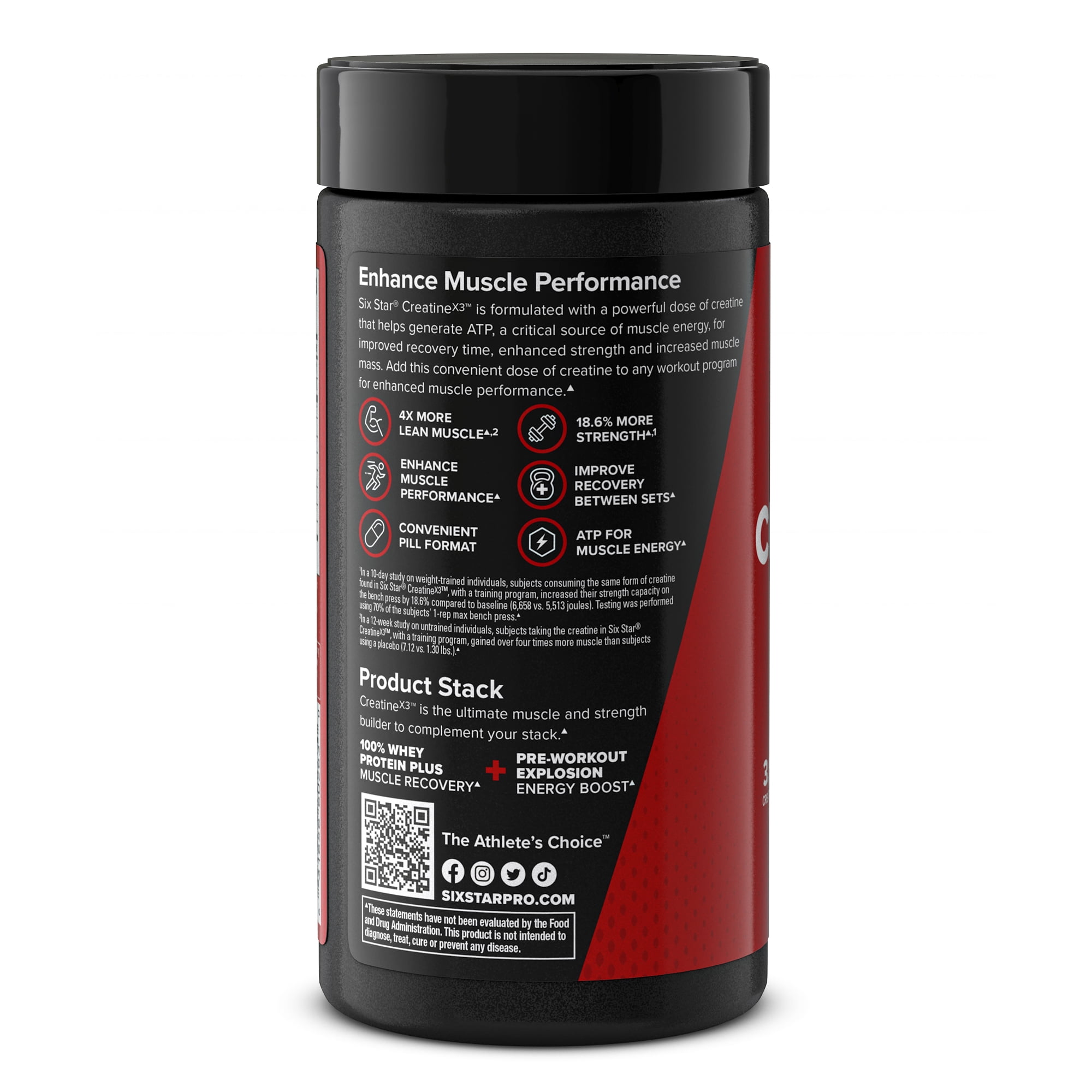 Six Star Elite Creatine X3 Muscle Builder Pills