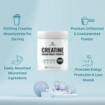 Pure Micronized Creatine Monohydrate Powder, 600g