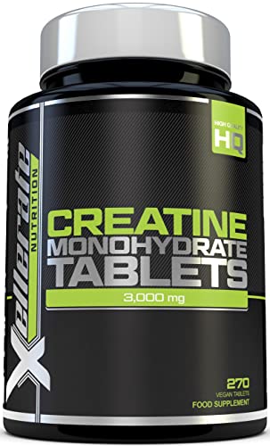 Creatine Monohydrate Tablets 3000mg, Vegan Energy Boost