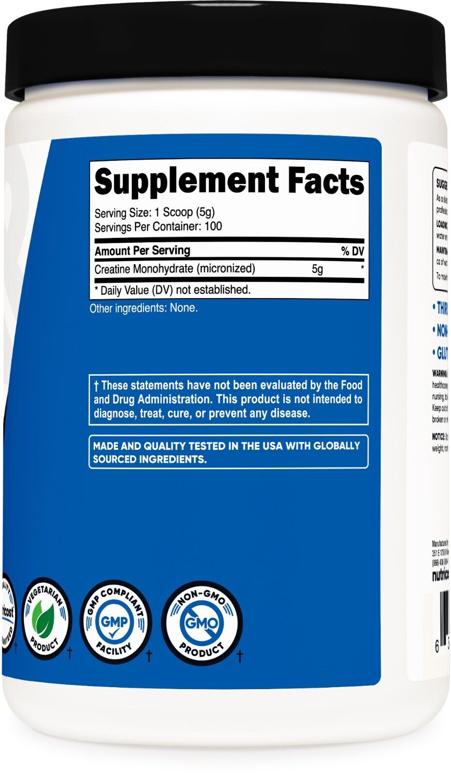 Nutricost Micronized Creatine Monohydrate Powder