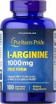 Puritan's Pride L-Arginine 1000mg Capsules, 100ct
