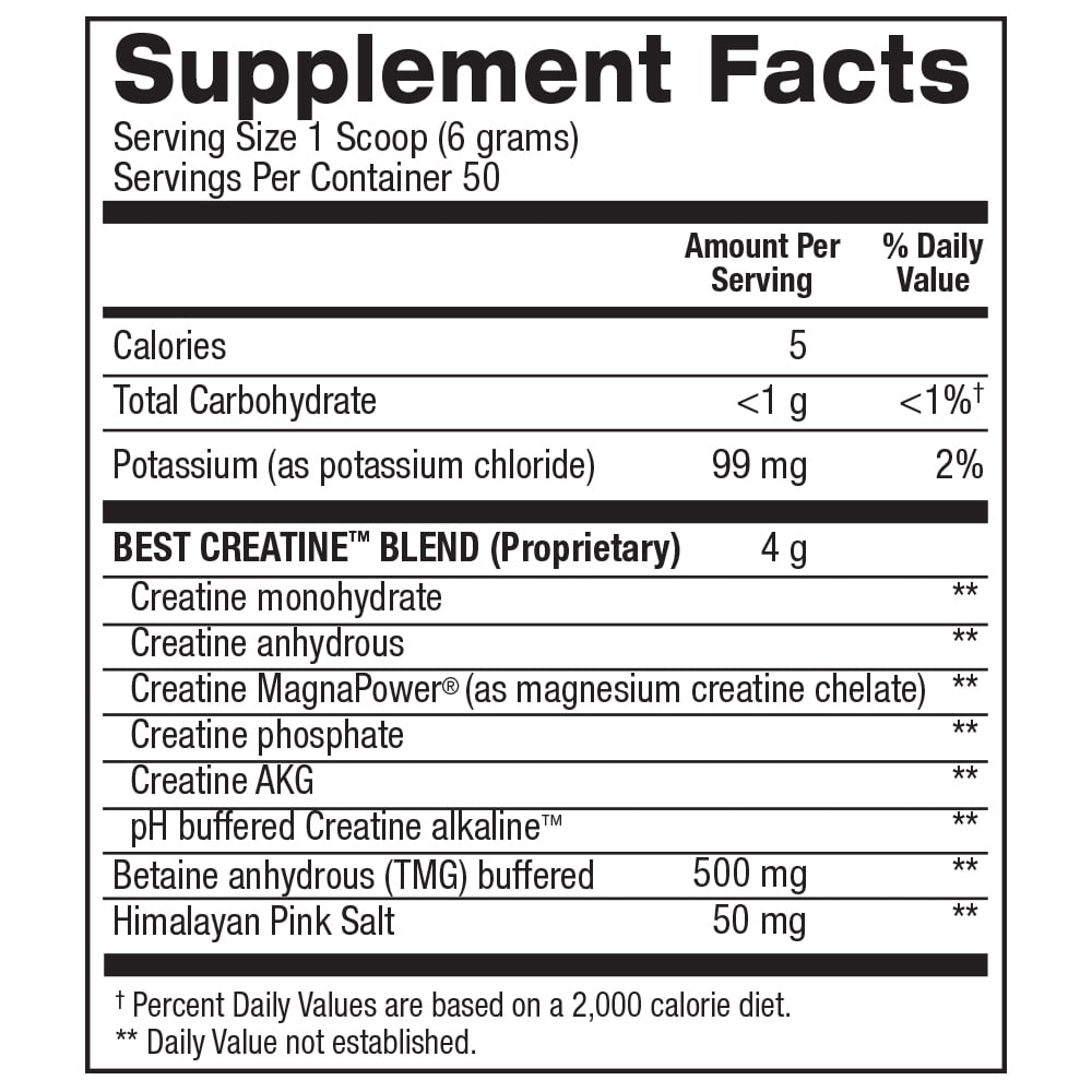 BPI Sports Best Creatine, 50 Servings, Snow Cone