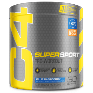 C4 Super Sport Preworkout - Blue Raspberry Flavor