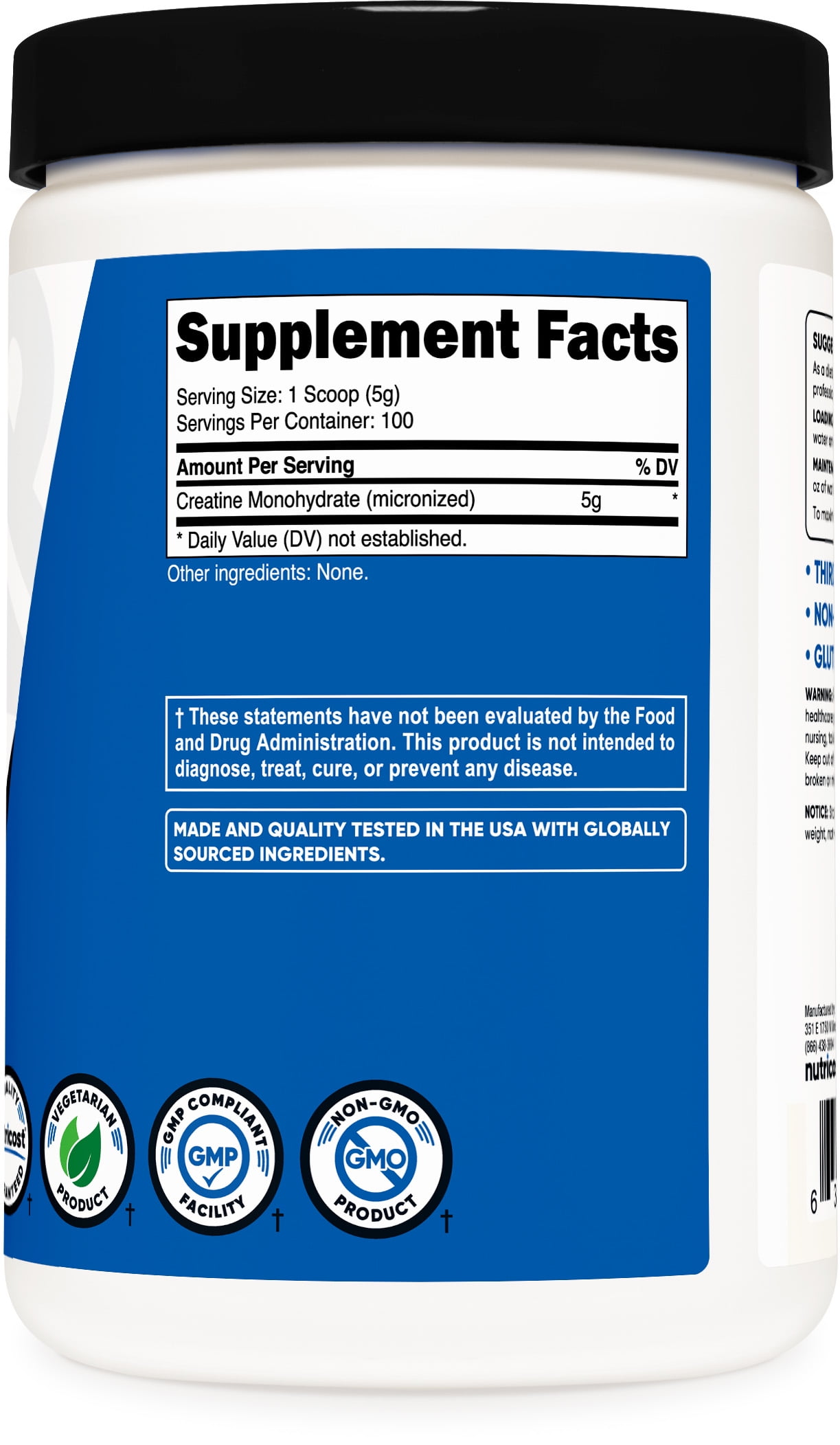 Nutricost Micronized Creatine Monohydrate Powder 500g