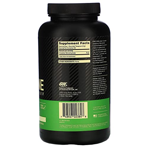 Optimum Nutrition Micronized Creatine Powder, Unflavored