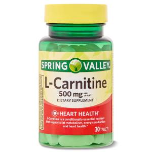 Spring Valley L-Carnitine Amino Acid 500 mg 30ct