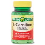 Spring Valley L-Carnitine Amino Acid 500 mg 30ct