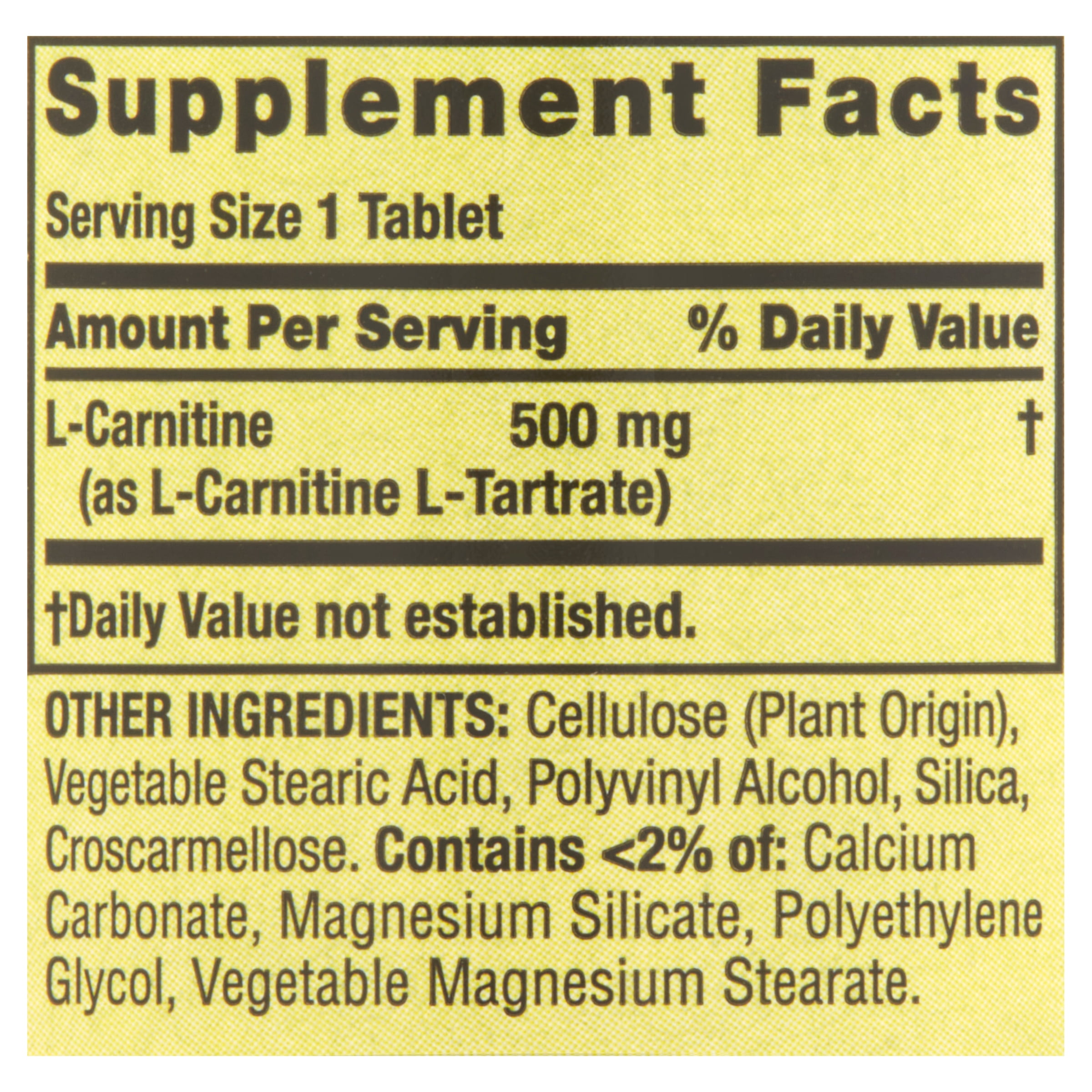 Spring Valley L-Carnitine Amino Acids, 30 Caps