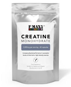 3000mg Pure Creatine Monohydrate Tablets - 60 Capsules