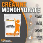 BulkSupplements Creatine Monohydrate Powder - Unflavored 500g