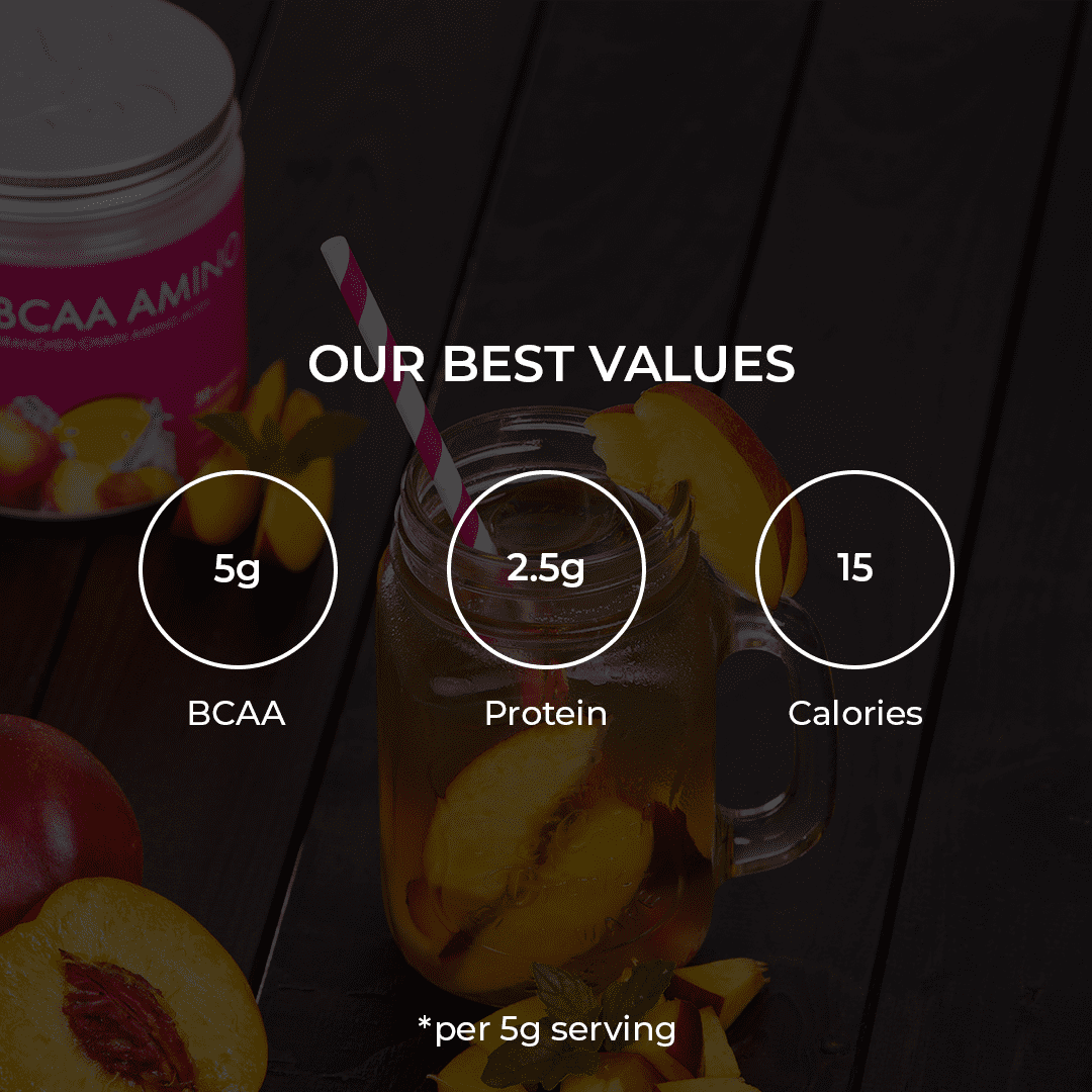 Women's BCAA Amino Acids Powder - Peach Ice Tea