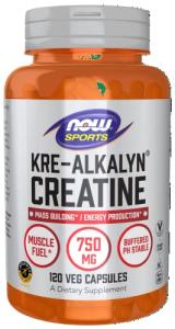 NOW Sports Kre-Alkalyn Creatine 750 mg, 120 Veg Caps