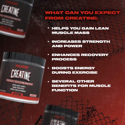 Creatine Monohydrate Powder - 5000mg, 30 Servings