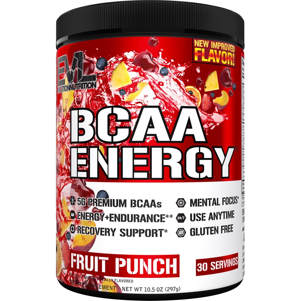 EVLution Nutrition BCAA Energy Fruit Punch 10.16 oz