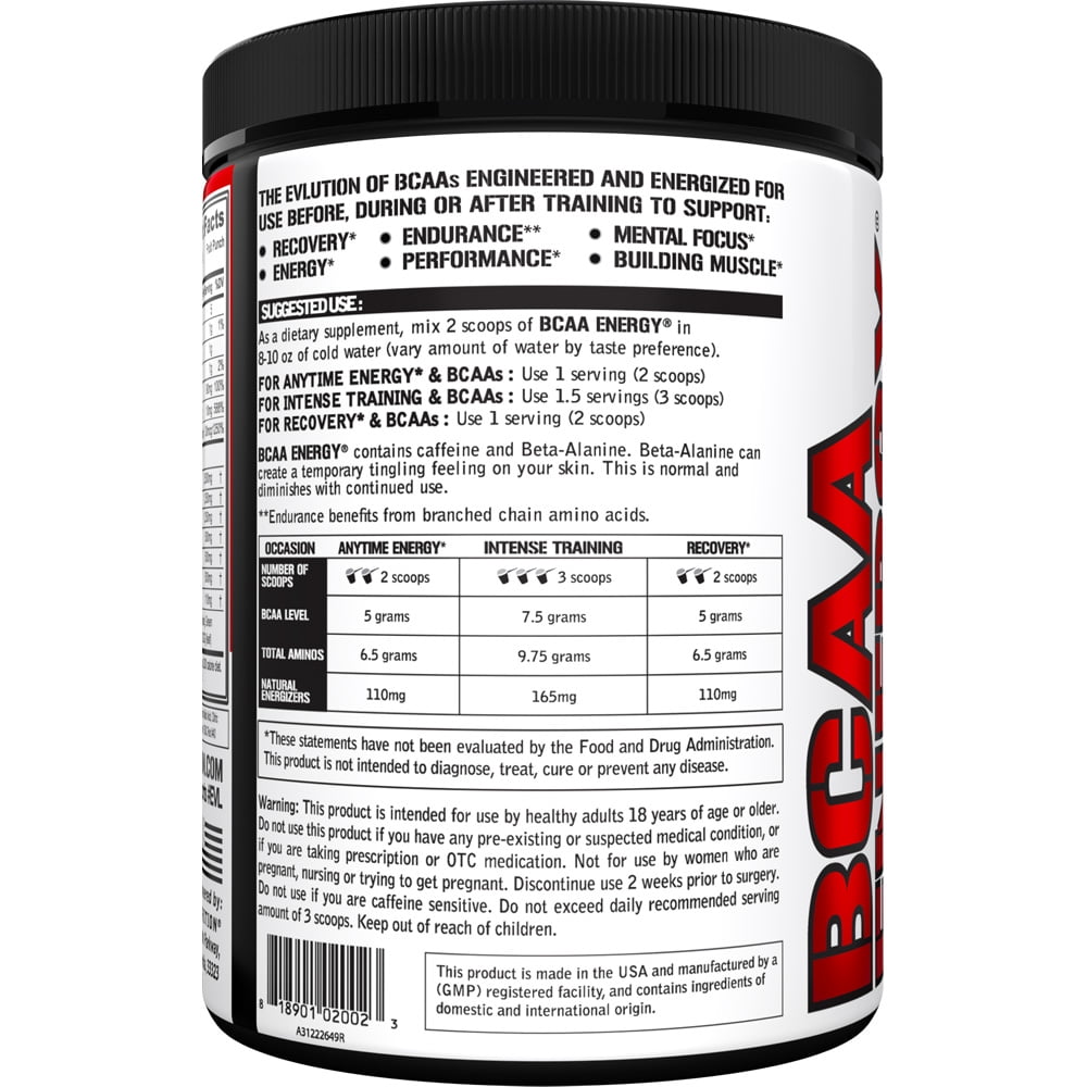 EVLution Nutrition BCAA Energy Fruit Punch 10.16 oz