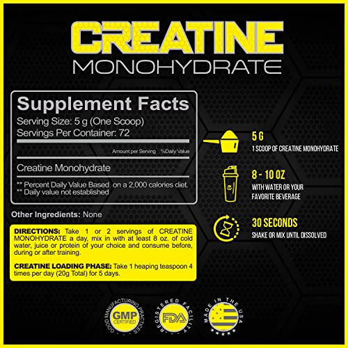 FORZAGEN Micronized Creatine Monohydrate Powder, 72 Servings