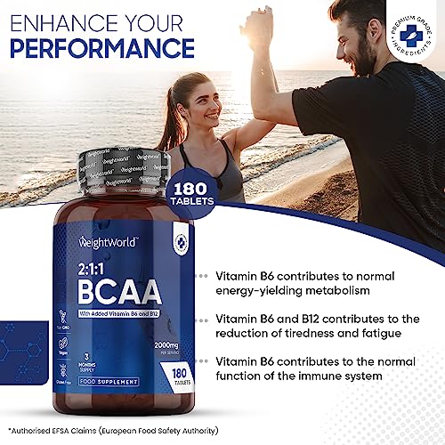 BCAA Tablets 2000mg with B12 & B6