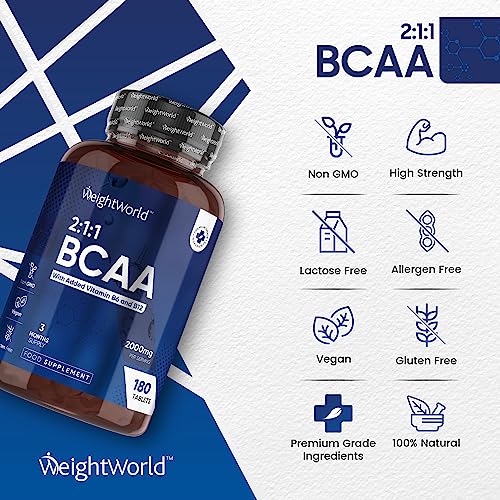 BCAA Tablets 2000mg with B12 & B6