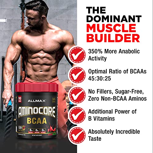 ALLMAX AMINOCORE BCAA Powder - Watermelon Flavor