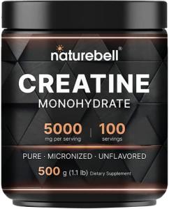 NatureBell Pure Creatine Monohydrate Powder 5000mg