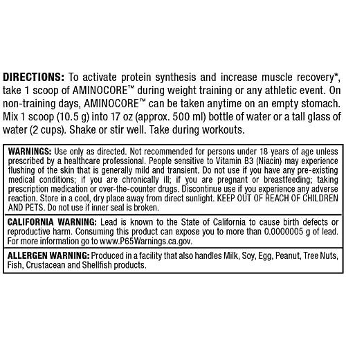 ALLMAX AMINOCORE BCAA Powder - Watermelon Flavor
