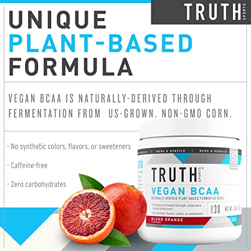 Truth Nutrition Vegan BCAA Powder - Blood Orange Flavor