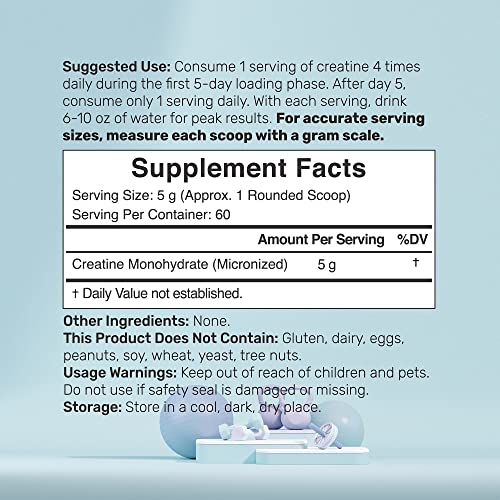 Pure Creatine Monohydrate Powder 500g Unflavored